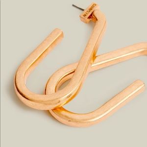 NWT All Saints Luna hoop earrings in gold brass